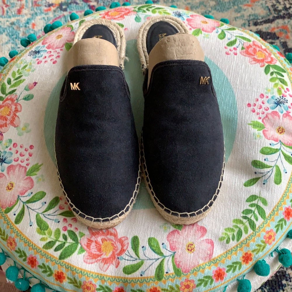 MICHAEL Michael Kors suede slides navy blue